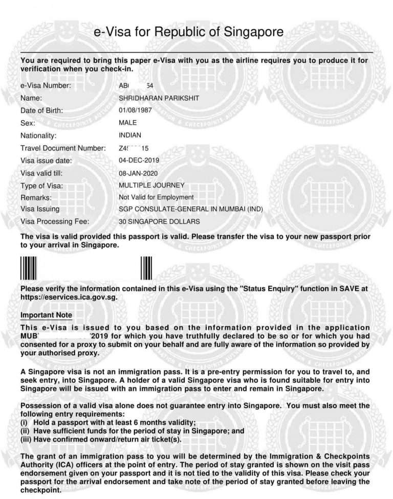 Singapore Visa for Indians Visa Fees & Requirements in (2024)