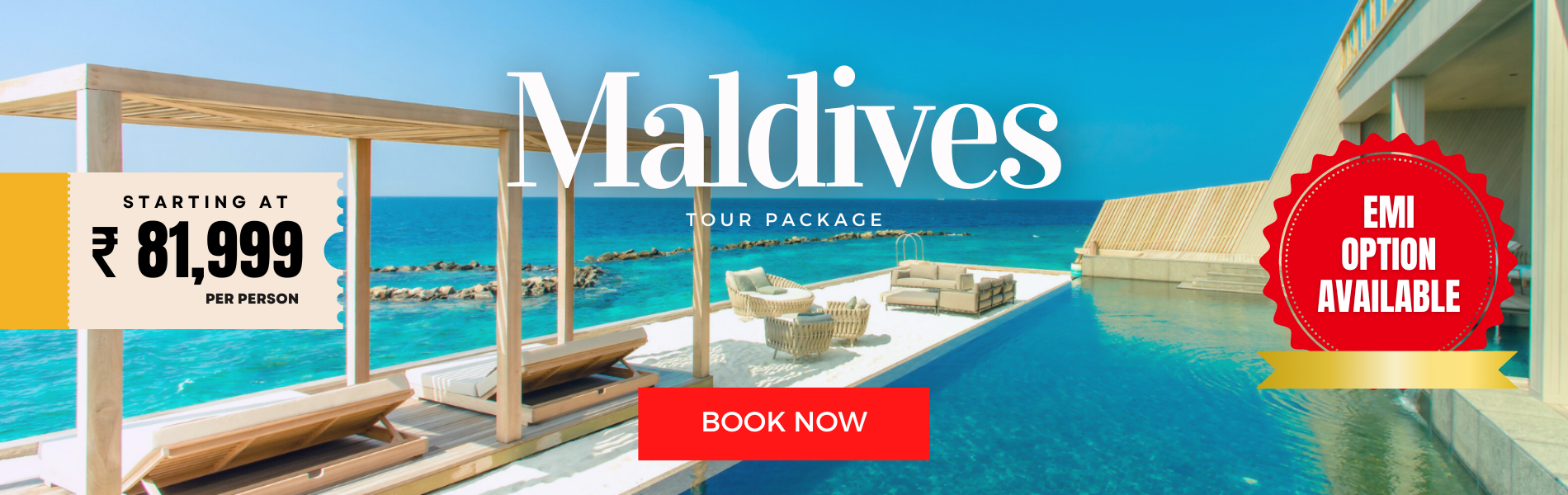 Maldives Ads banner - Fly For Holidays