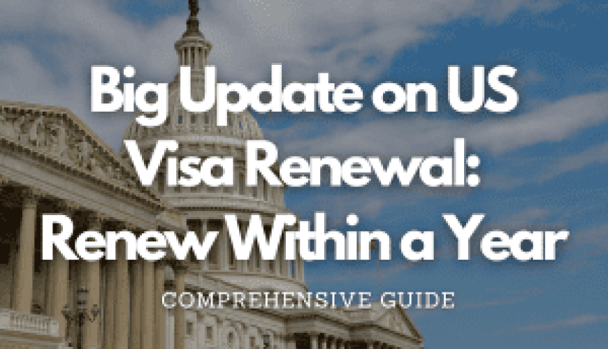 Big Update on US Visa Renewal: Renew Within a Year Fly-For-Holidays