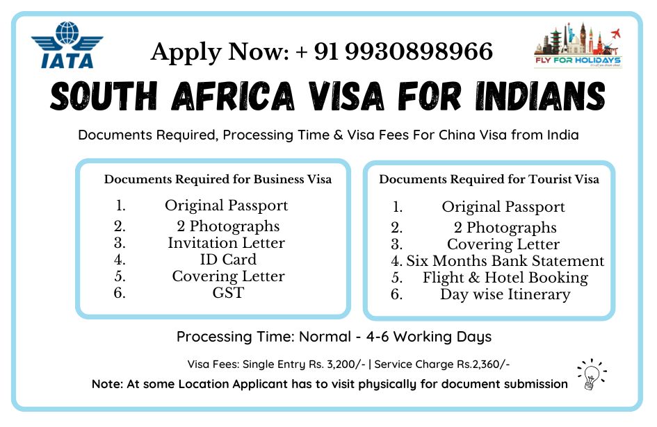 South Africa Visa For Indians - Fly For Holidays