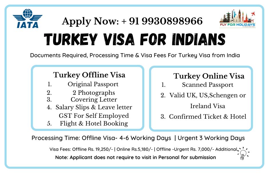 Turkey Visa For Indians - Fly For Holidays