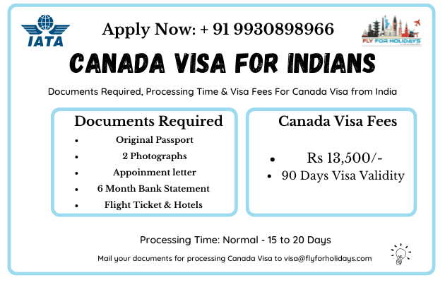 Canada Visa for Indians Fly-For-Holidays