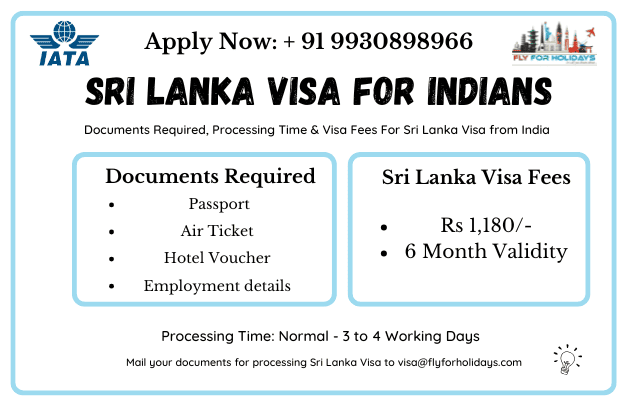 Sri Lanka Visa For Indians Fly-For-Holidays