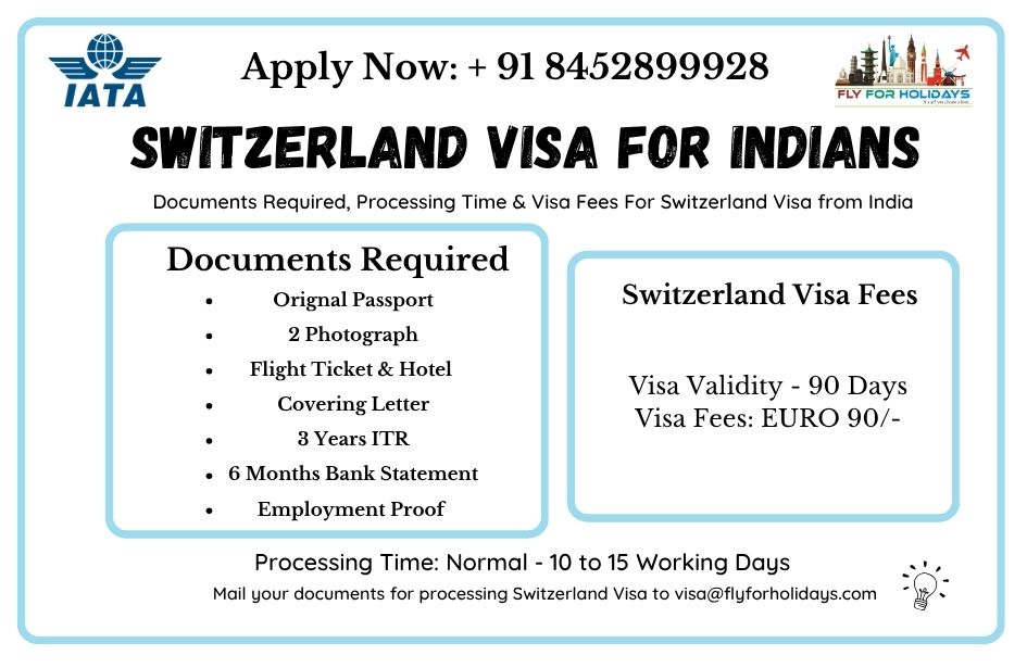 Switzerland Visa For Indians - Fly For Holidays
